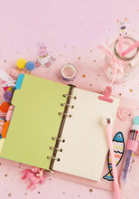 Load image into Gallery viewer, Pastel Pages A6 Ring Planner – Kawaii Edition