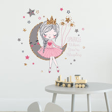 Load image into Gallery viewer, Princess on the Moon Wall Stickers - Limited Edition