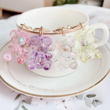 Load image into Gallery viewer, Cute Kawaii Crystal Bear Keychains