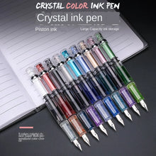 Load image into Gallery viewer, 3008 Crystal Piston Fountain Pen Set – Signature Edition
