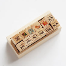 Load image into Gallery viewer, Daily Planner Rubber Stamp Sets (12 pcs)