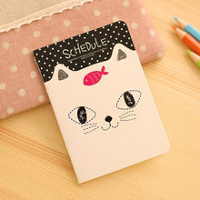 Load image into Gallery viewer, Cute Cat Mini Portable Notebook Planner