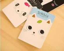 Load image into Gallery viewer, Cute Cat Mini Portable Notebook Planner