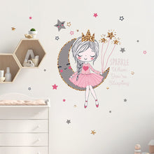Load image into Gallery viewer, Princess on the Moon Wall Stickers - Limited Edition