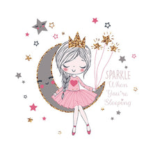 Load image into Gallery viewer, Princess on the Moon Wall Stickers - Limited Edition