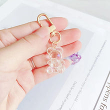 Load image into Gallery viewer, Cute Kawaii Crystal Bear Keychains