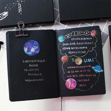 Load image into Gallery viewer, Cosmic Charcoal Notebook