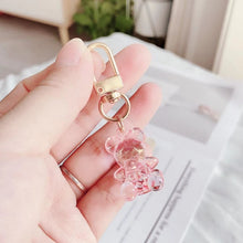 Load image into Gallery viewer, Cute Kawaii Crystal Bear Keychains