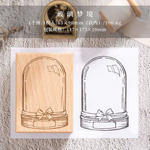 Load image into Gallery viewer, Vintage Dream in Bottle Large Wooden Stamps (6 Design)