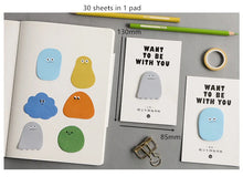 Load image into Gallery viewer, "Want To Be With You" Series Cute Memo Pads