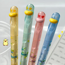 Load image into Gallery viewer, Crystal Duckie Gel Pen Set – Kawaii Writing Edition