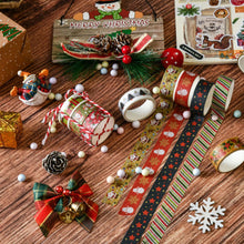Load image into Gallery viewer, Vintage Snowmen Merry Christmas Masking Washi Tape Sets