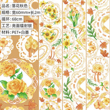 Load image into Gallery viewer, Japanese Floral Heaven Transparent Extra Large Washi Tape Sets (21 Designs)