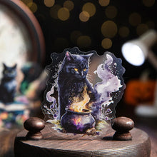 Load image into Gallery viewer, Cute Magic Black Cat Decorative Sticker