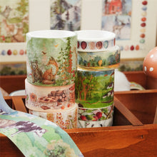 Load image into Gallery viewer, "In the Mountains" series Gold Foiled Washi Tape Sets (17pcs)