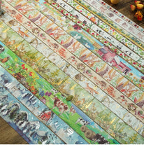 Load image into Gallery viewer, "In the Mountains" series Gold Foiled Washi Tape Sets (17pcs)
