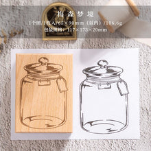 Load image into Gallery viewer, Vintage Dream in Bottle Large Wooden Stamps (6 Design)