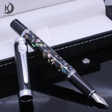 Load image into Gallery viewer, Ocean Noir Calligraphy Fountain Pen