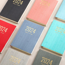 Load image into Gallery viewer, 2024 Vintage Style Mini Notebook Planner (A7)