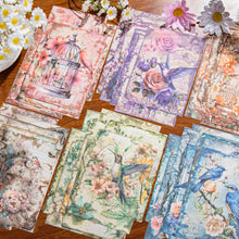 Load image into Gallery viewer, Vintage Style Floral & Birds Material Paper Sets