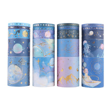 Load image into Gallery viewer, Galaxy Series Gold Foiled Universe Washi Tape Set (20 Rolls)