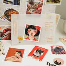 Load image into Gallery viewer, Say Goodbye to Time Series Japanese Stickers