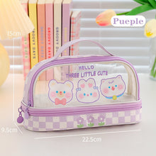 Load image into Gallery viewer, Animal Party - Double Layer Large Capacity Transparent Pencil Case
