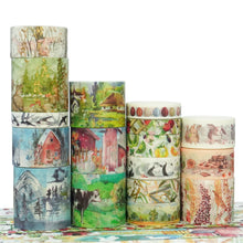 Load image into Gallery viewer, "In the Mountains" series Gold Foiled Washi Tape Sets (17pcs)