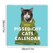 Load image into Gallery viewer, 2024 Pissed-Off Cats Calendar