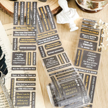 Load image into Gallery viewer, Vintage Style Literary English Poetry Washi Tape