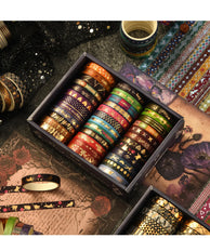 Load image into Gallery viewer, Midnight Gothic Washi Tape Collection – Vintage Edition