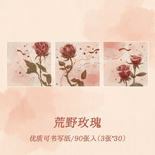 Load image into Gallery viewer, Rose Garden Memoire: Vintage Foil Stamped Sticky Notes