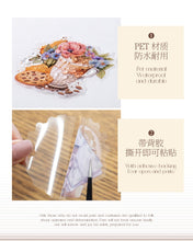 Load image into Gallery viewer, Romantic Café Series Vintage Stickers (6 Designs)