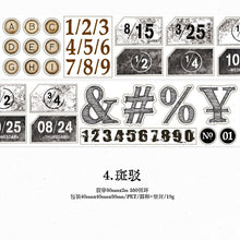 Load image into Gallery viewer, Vintage Style Digital Age Series Masking Washi Tape