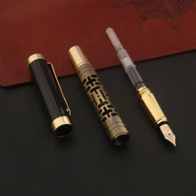 Load image into Gallery viewer, Golden Midnight Fountain Pen - Limited Edition