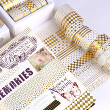 Load image into Gallery viewer, The Floating Series Gold Foiled Washi Tape Sets (10 pcs a set)