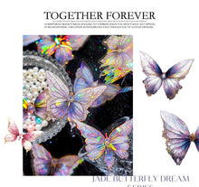 Load image into Gallery viewer, Crystal Series Butterfly Laser Decorative Stickers