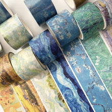 Load image into Gallery viewer, Vintage Style Van Gogh Series Oil Painting Washi Tapes ( 8 Designs)