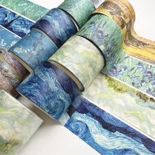 Load image into Gallery viewer, Vintage Style Van Gogh Series Oil Painting Washi Tapes ( 8 Designs)