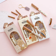 Load image into Gallery viewer, Kawaii Cocoa Bear Cartoon Fountain Pen Set