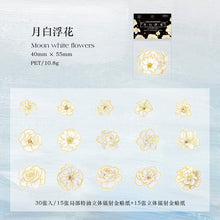 Load image into Gallery viewer, Retro Gilded Floral Decorative Stickers