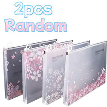 Load image into Gallery viewer, 🌸 Sakura Bloom A4 File Pouch – Kawaii Edition