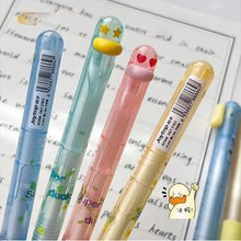 Load image into Gallery viewer, Crystal Duckie Gel Pen Set – Kawaii Writing Edition