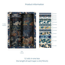 Load image into Gallery viewer, Vintage Petals Washi Tape Collection (12 pcs)