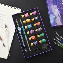 Load image into Gallery viewer, Luxury Star & Dream Series Crystal Calligraphy Sets (16pcs)