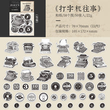 Load image into Gallery viewer, Poet's Notebook Series Decorative Stickers (4 Designs)