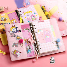 Load image into Gallery viewer, Pastel Pages A6 Ring Planner – Kawaii Edition