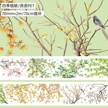 Load image into Gallery viewer, Japanese Floral Heaven Transparent Extra Large Washi Tape Sets (21 Designs)