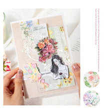 Load image into Gallery viewer, Nostalgic Blooms and Butterfly Parchment Material Paper