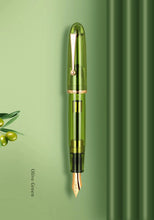 Load image into Gallery viewer, Olive Green Transparent Fountain Pen - Limited Edition